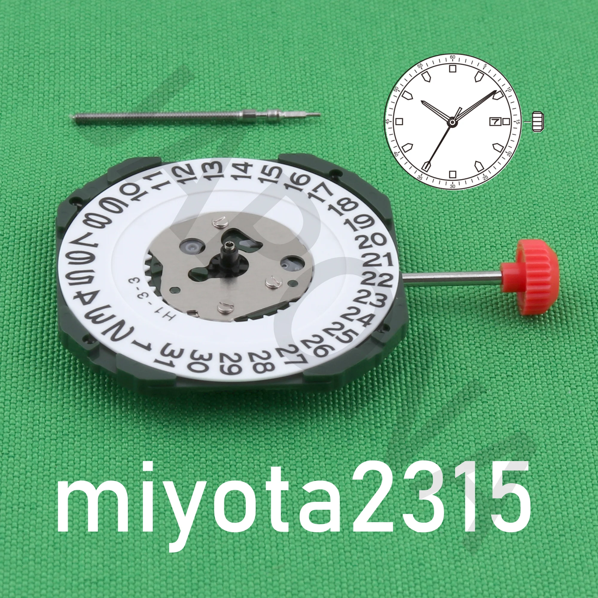 2315 movement miyota 2315 Standard movement with date display japan movement Three Hands Calendar Date Metal quartz movement