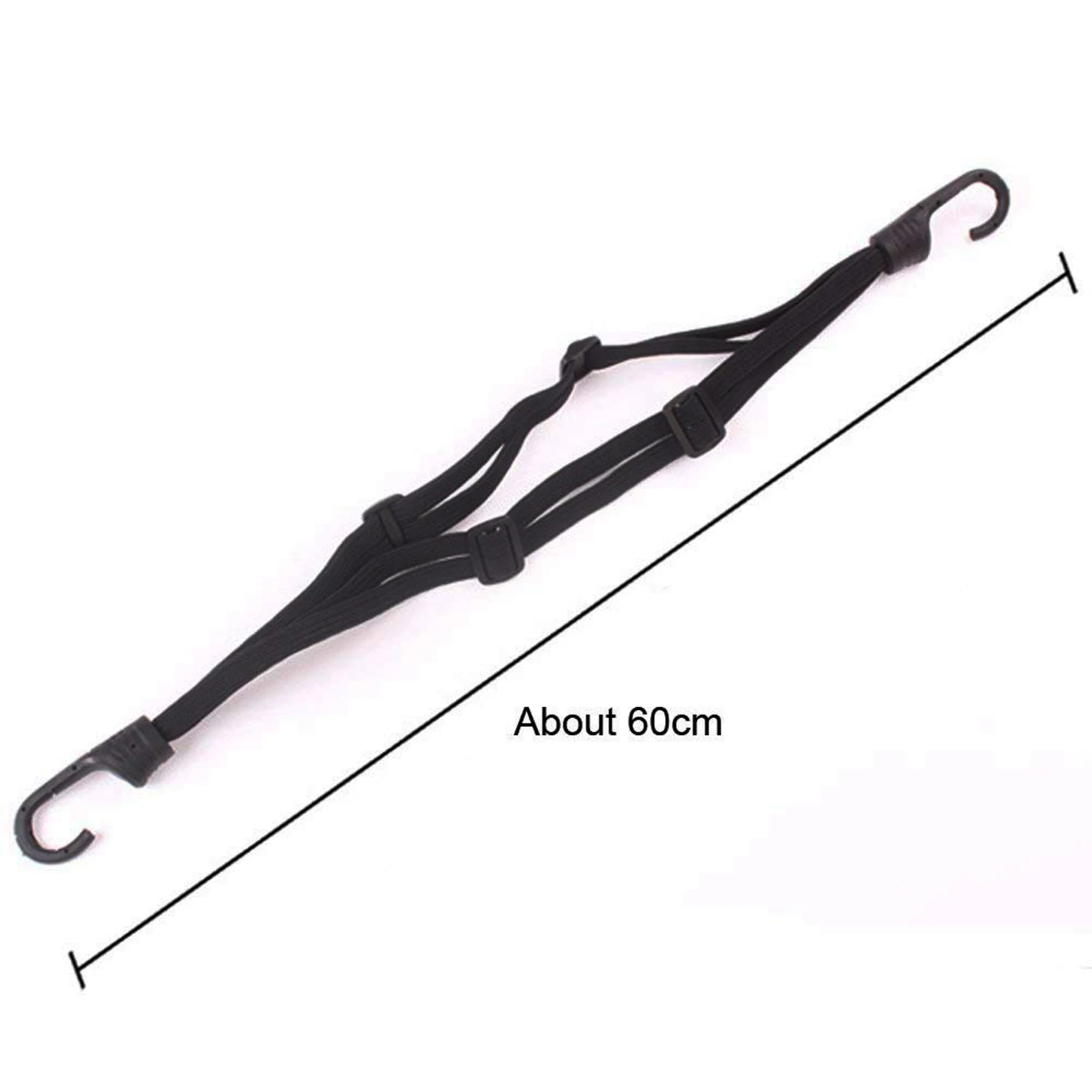 AASS-4X Motorcycle Luggage Rope Sports Tank Net Helmet Bag Sundries Cover Network Tail Frame Helmet Strap 2 Hooks