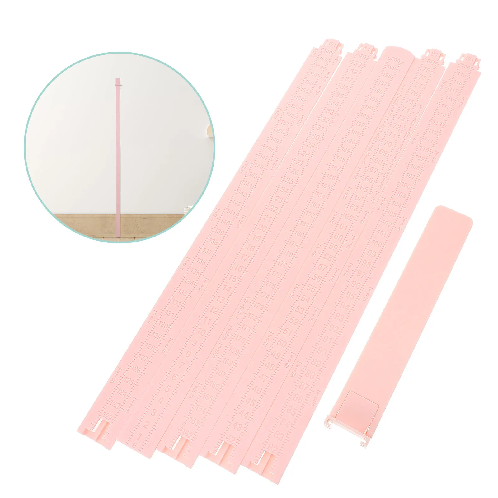 Plastic Height Wall Chart for Growth Chart Height Measurement Tool Household Wall Decor Space Saving Development
