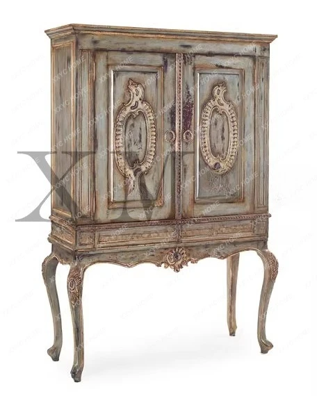 XX LX solid wood to make old dining side cabinet display cabinet, retro and old