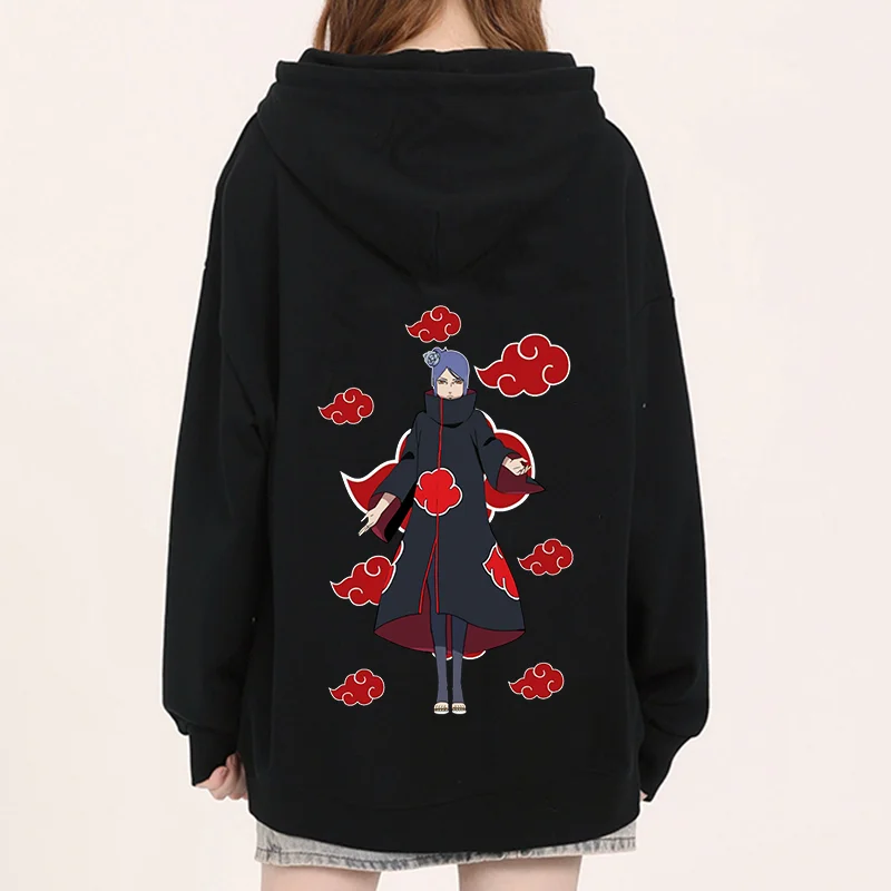 Naruto 2024 New Hooded Naruto Konan Fashion Print Men's and Women's Autumn Fashion Loose Hooded Sweatshirt