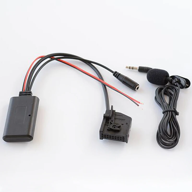 Biurlink Samochodowy odbiornik muzyczny Bluetooth Adapter Aux Mikrofon do połączeń telefonicznych Kabel głośnomówiący do Mercedes Benz Comand 2.0 APS W203 W209 W211