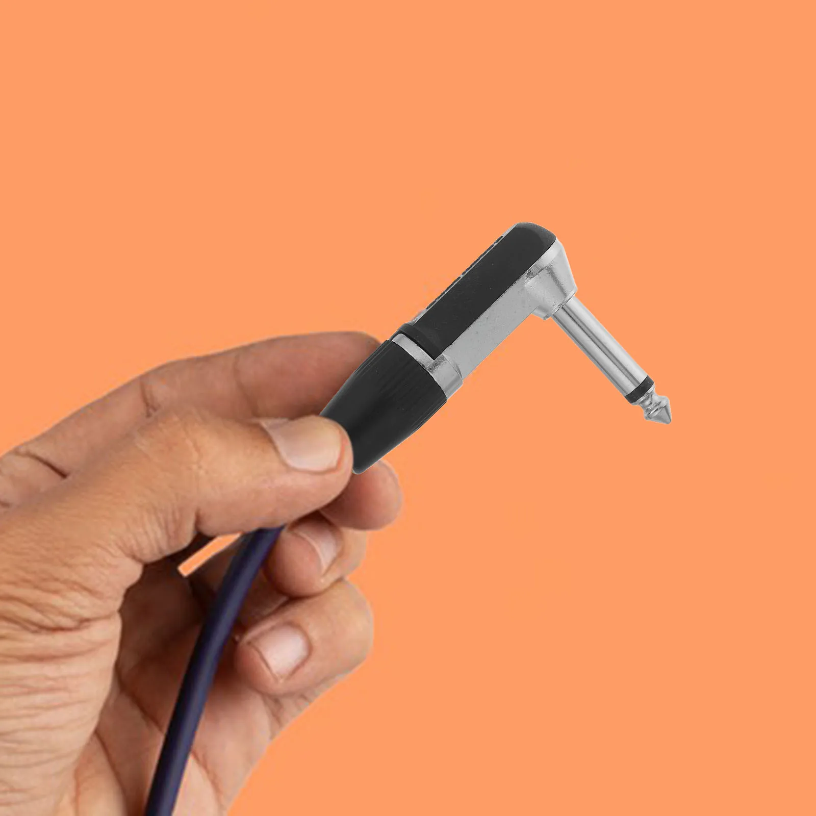 

4Pcs 6.5mm Right Angle Mono Plug Microphone Jack Adapter Precision Welding Technology for Noise Reduction and Reliable