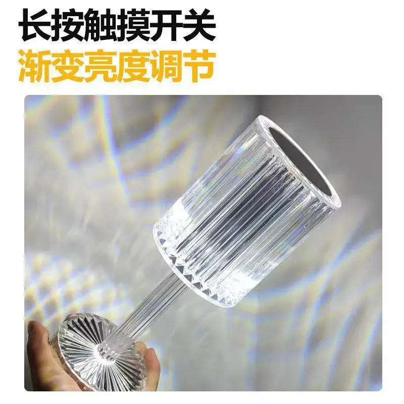 Moderno luxo candeeiro de mesa cristal criativo quadro metal para o quarto decoração casa luz da noite presente idéia sala luz lâmpada chão led