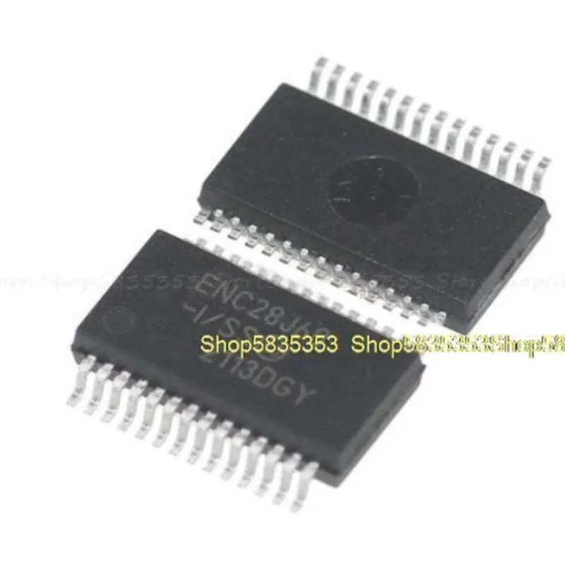 

10pcs New ENC28J60 ENC28J60-I/SO ENC28J60-I/SS SSOP28 Interface Ethernet control chip