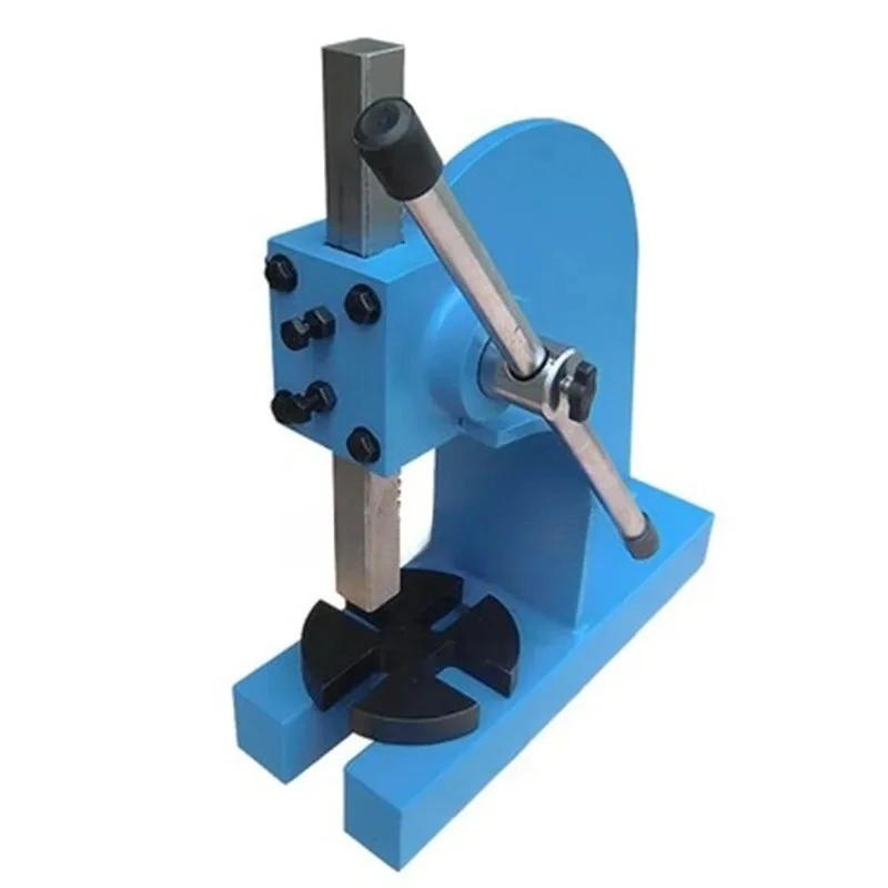 1Ton Manual Press Machine 10KN, Hand Wrench Stamping Punch Tool for Bending Riveting Bearing Pressing