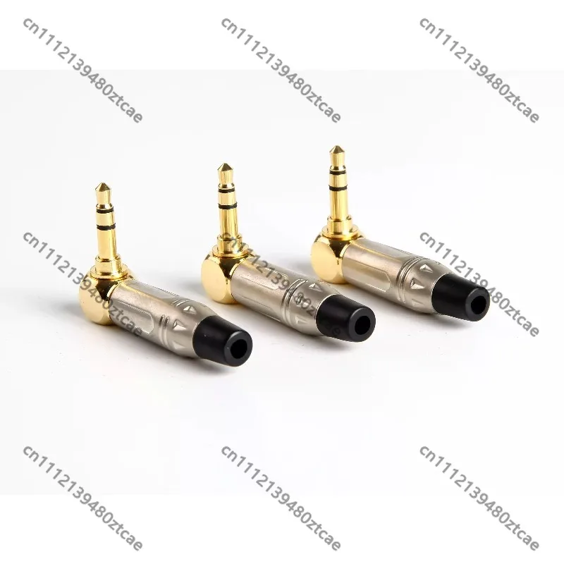 Gold Plated 3.5mm Stereo Headphone Plug, Weldable Audio Terminal