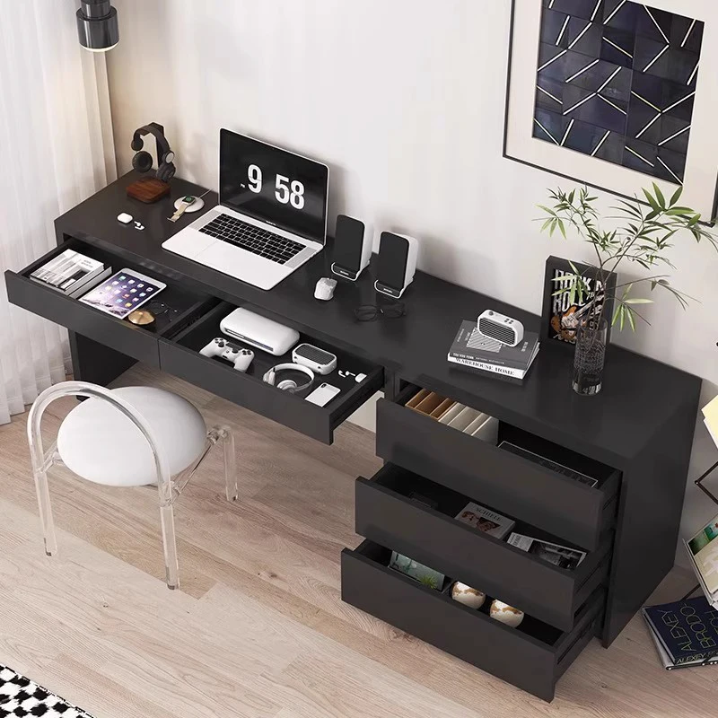 Wooden Modern Office Desk Study Drawer Organizers Storage Office Desk Minimalist Nordic Design Escritorio Oficina Home Furniture