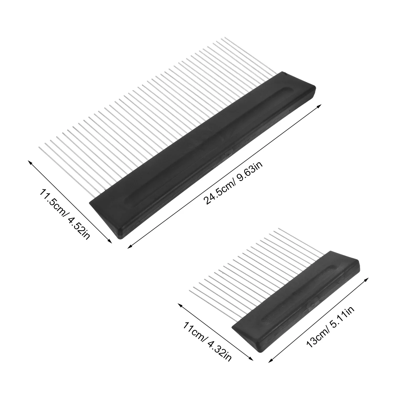 2Pcs Art Paint Tools Ergonomic Handle Metal Paint Brush Comb for Seamless Texturizing Residential Commercial Interior Projects