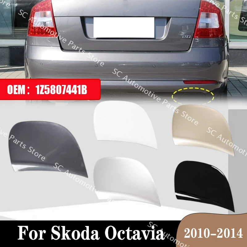 

Rear Bumper Bar Trailer Covers Tow Hook Towing Rope Cover For Skoda Octavia 2010-2014 1Z5807441B Rear Bumper Towing Hook Cover