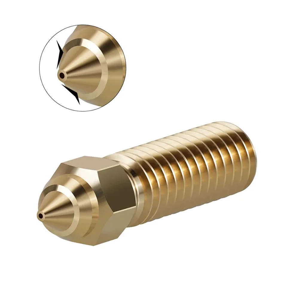 For Creality K1/ K1 MAX Nozzle Brass 3D Printer Parts High Speed and High Flow Nozzles 0.2 0.4 0.6 0.8 1.0 1.2mm 1/2/3PCS 4