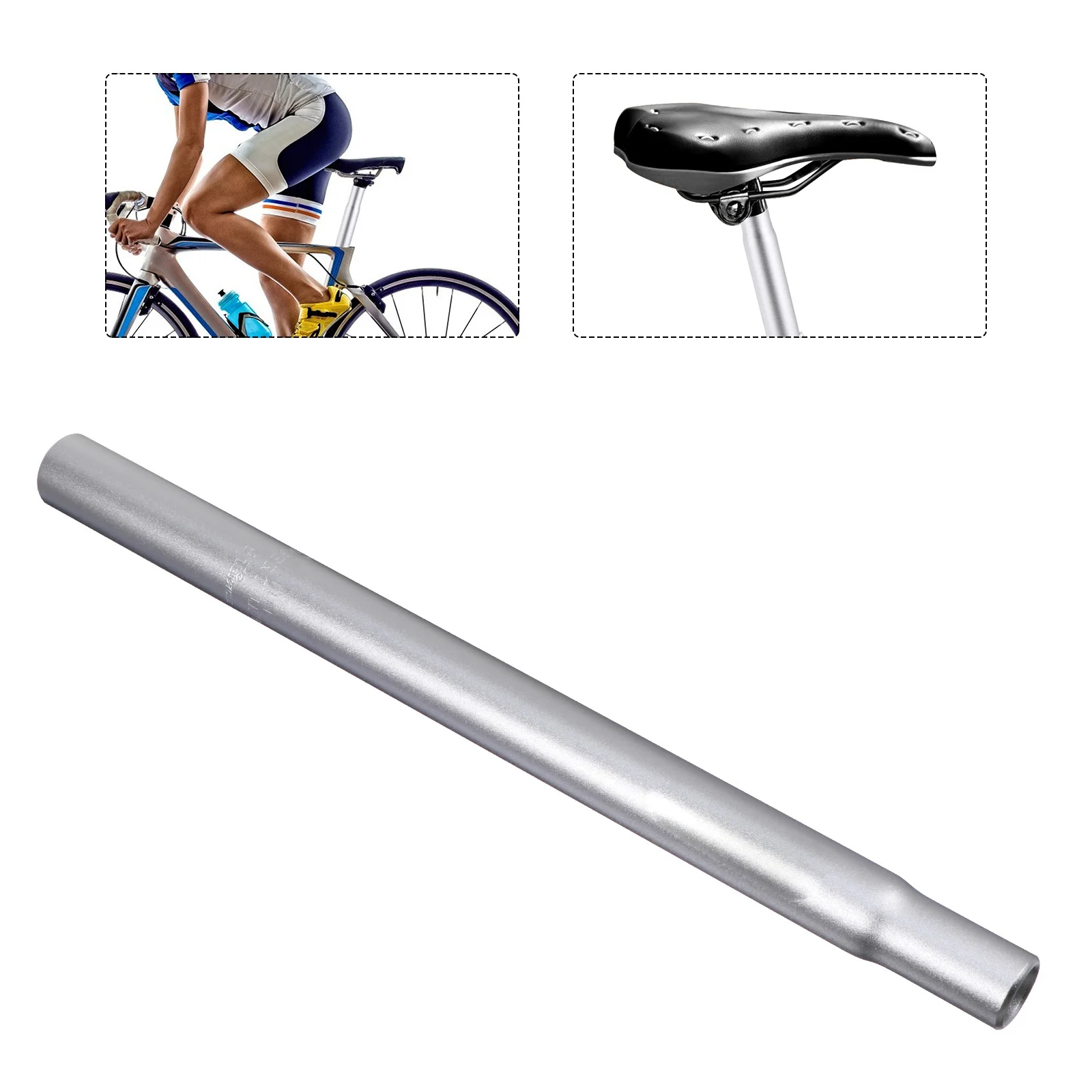 

1Pcs Aluminum Alloy Seat Post Adjustable Durable Bike Seatpost Mountain Road Bike Accessories Practical Waterproof