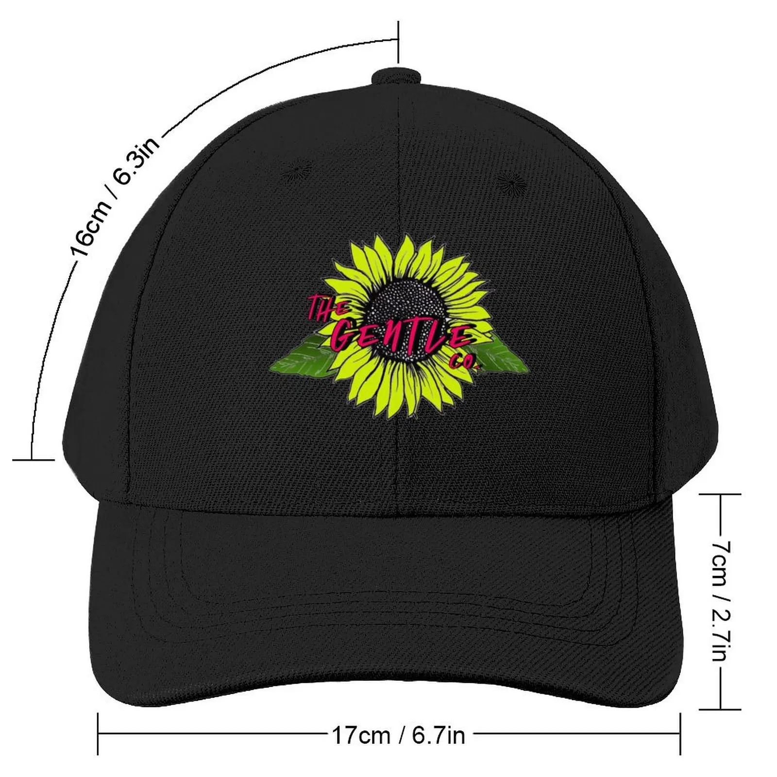 The Gentle Company:Sunflower Color 1 Baseball Cap black Beach Bag Uv Protection Solar Hat tea Hat Women Hats Men's