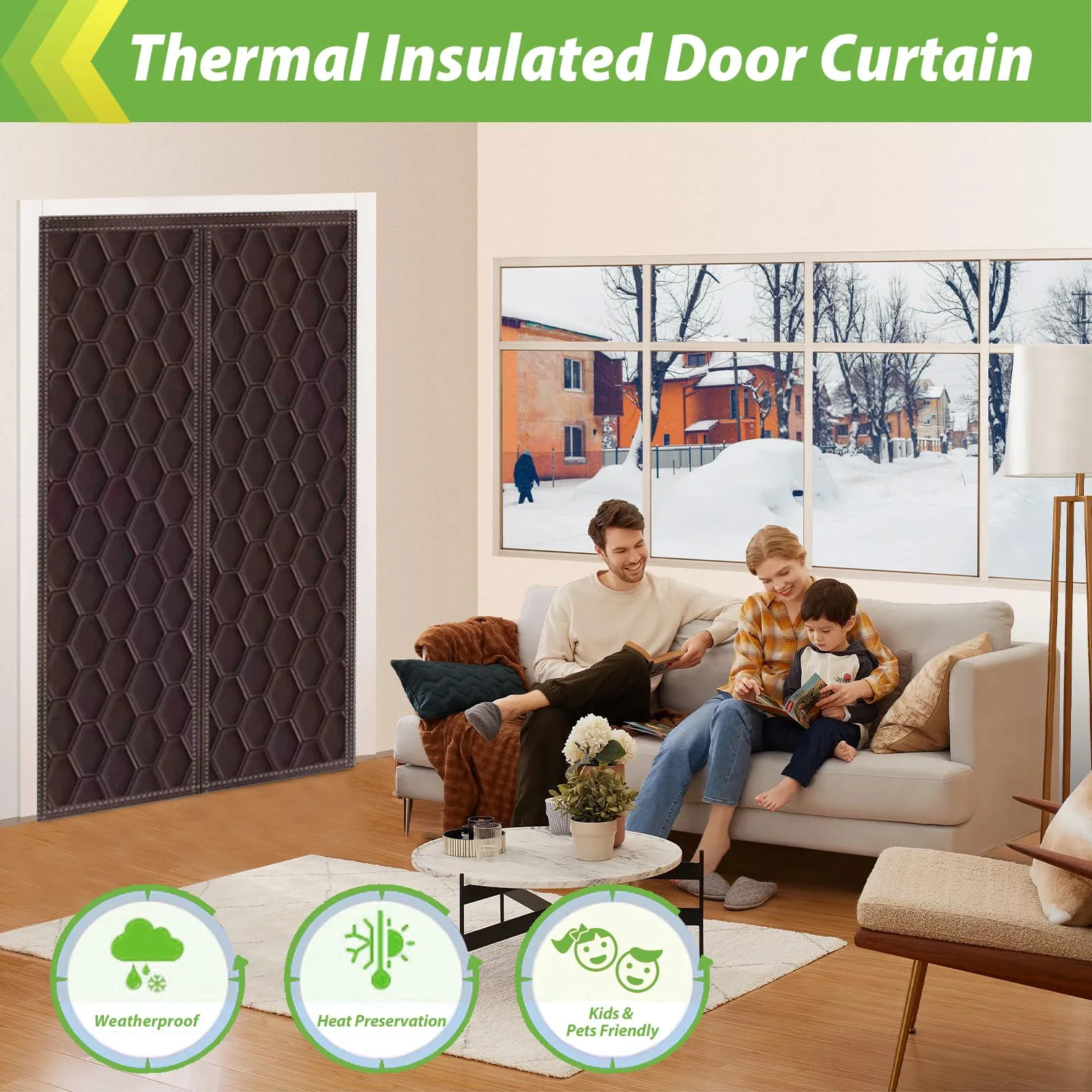 Universal Warmth in All Seasons Door Curtain, Room Decoration, Door Curtain, Suitable for Indoor and Outdoor Decoration