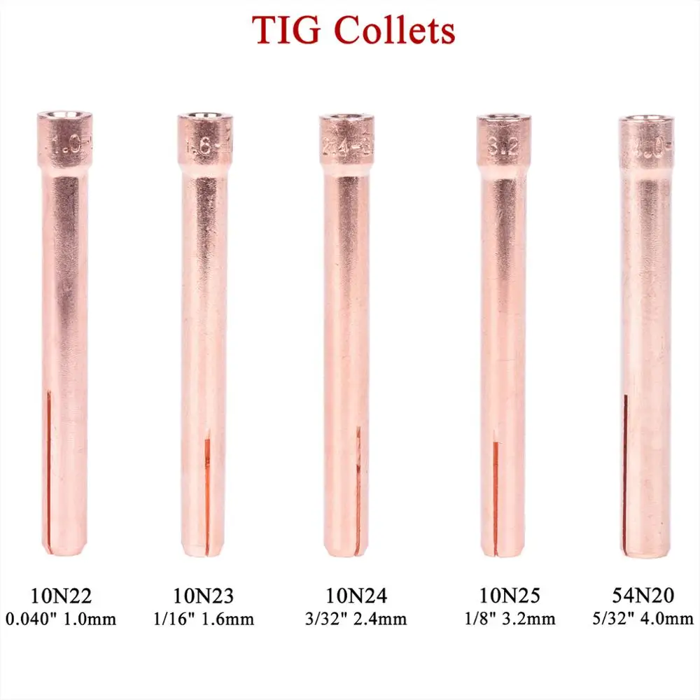 24Pcs Hàn TIG Đèn Pin Bên Trong Ngoài Góc Khí Ống Kính Cho WP17 WP18 WP26 TIG Lưng Bộ Đội Collet Thi Thể Spares bộ Phụ Kiện