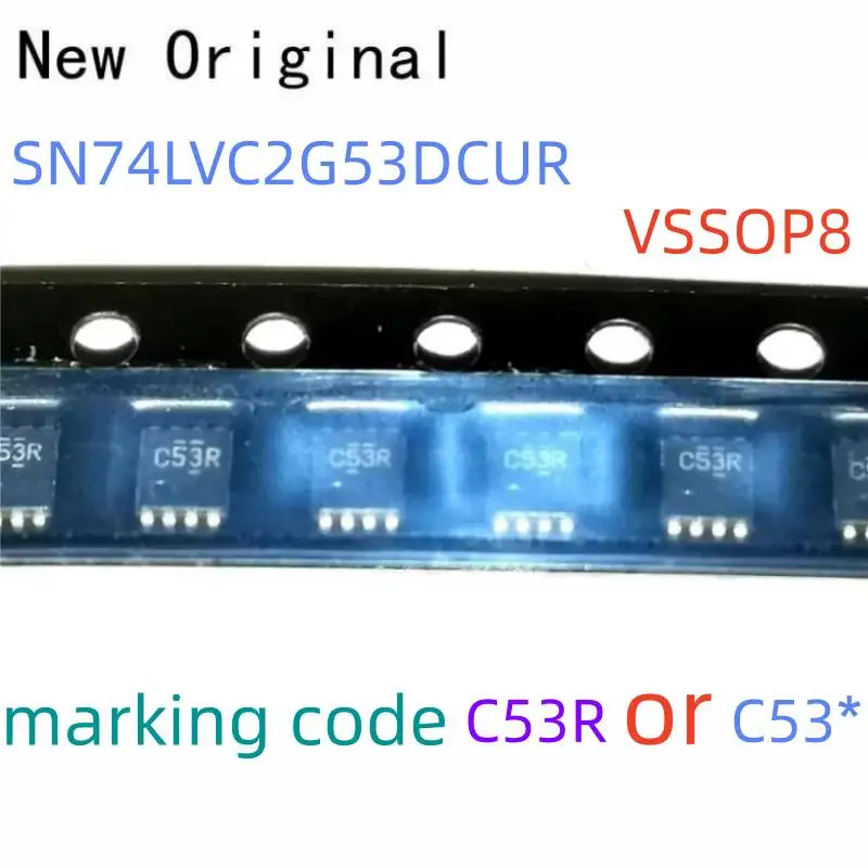 Sn74Lvc2G53Dcur Vssop8 Single-Pole Double-Throw Analog Switch or 2:1 Analog Multiplexer Marking Code C53R or C53*