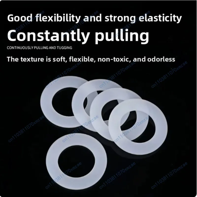 Silicone Gasket Round Sealing Washer Rubber Waterproof Gasket Flat Washer Outer and Inner Diameter Sealing Ring