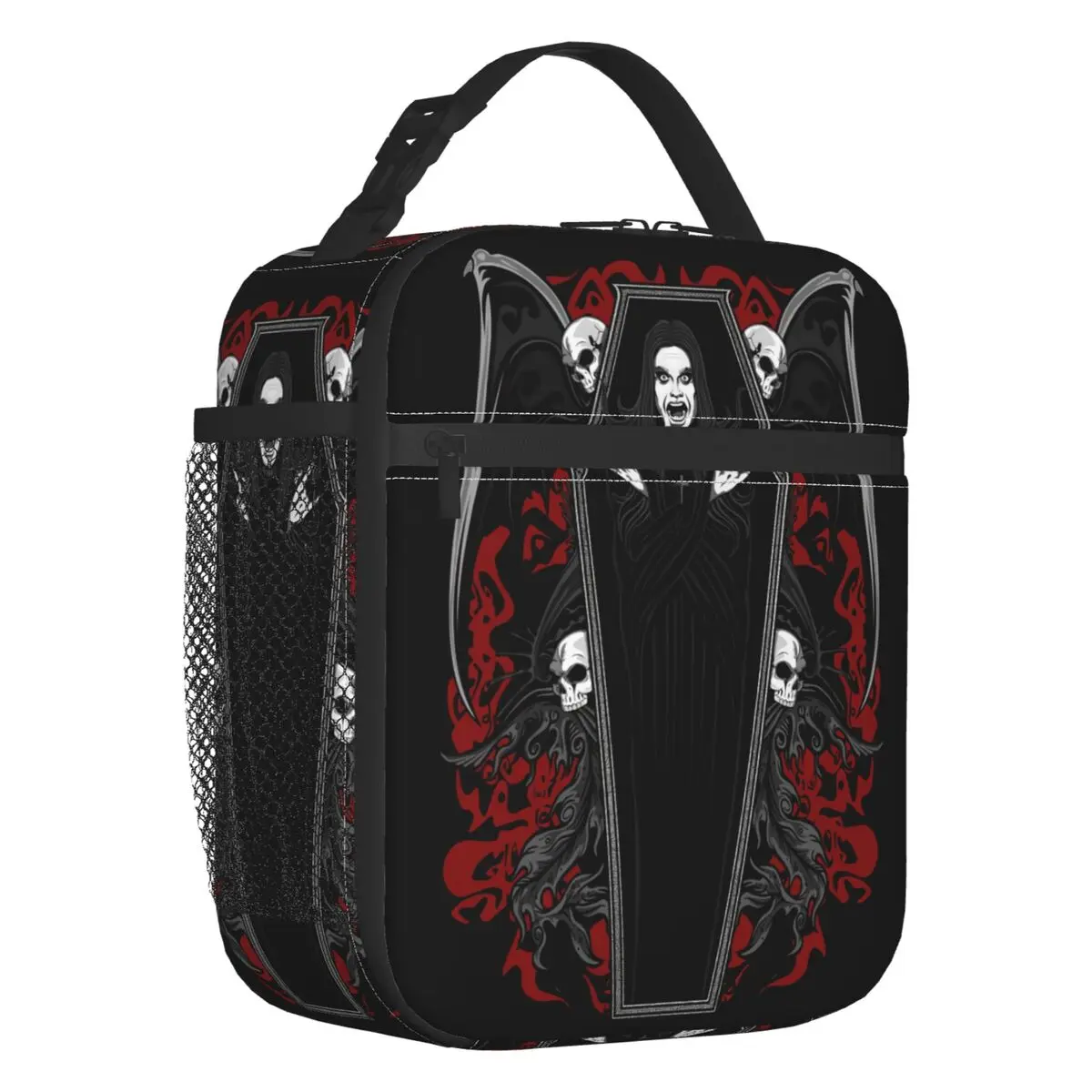 

Ozzy Osbourne Prince Of Darkness Insulated Lunch Tote Bag Sonar Heroes Resuable Cooler Thermal Food Lunch Box Work School Travel