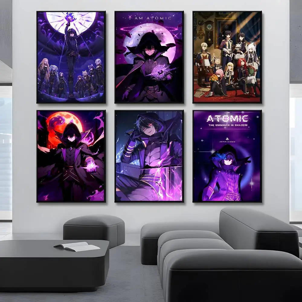 Anime The Eminence In Shadow Cid Kagenou Poster Waterproof Vintage Movie Posters High Quality Wall Art Print For Room Decor Gift