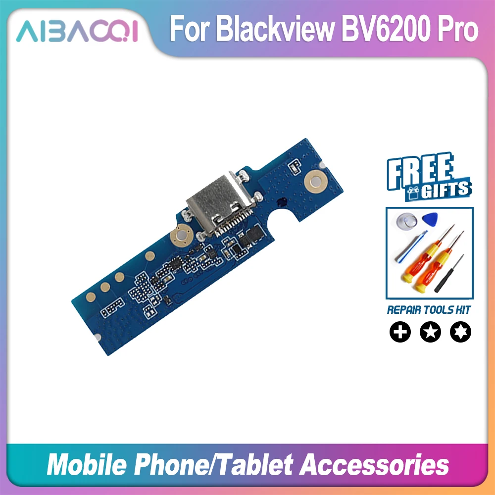 AiBaoQi Brand New Blackview BV6200 BV6200 Pro USB Board Charge Port Board For Blackview BV6200 Mobile phone