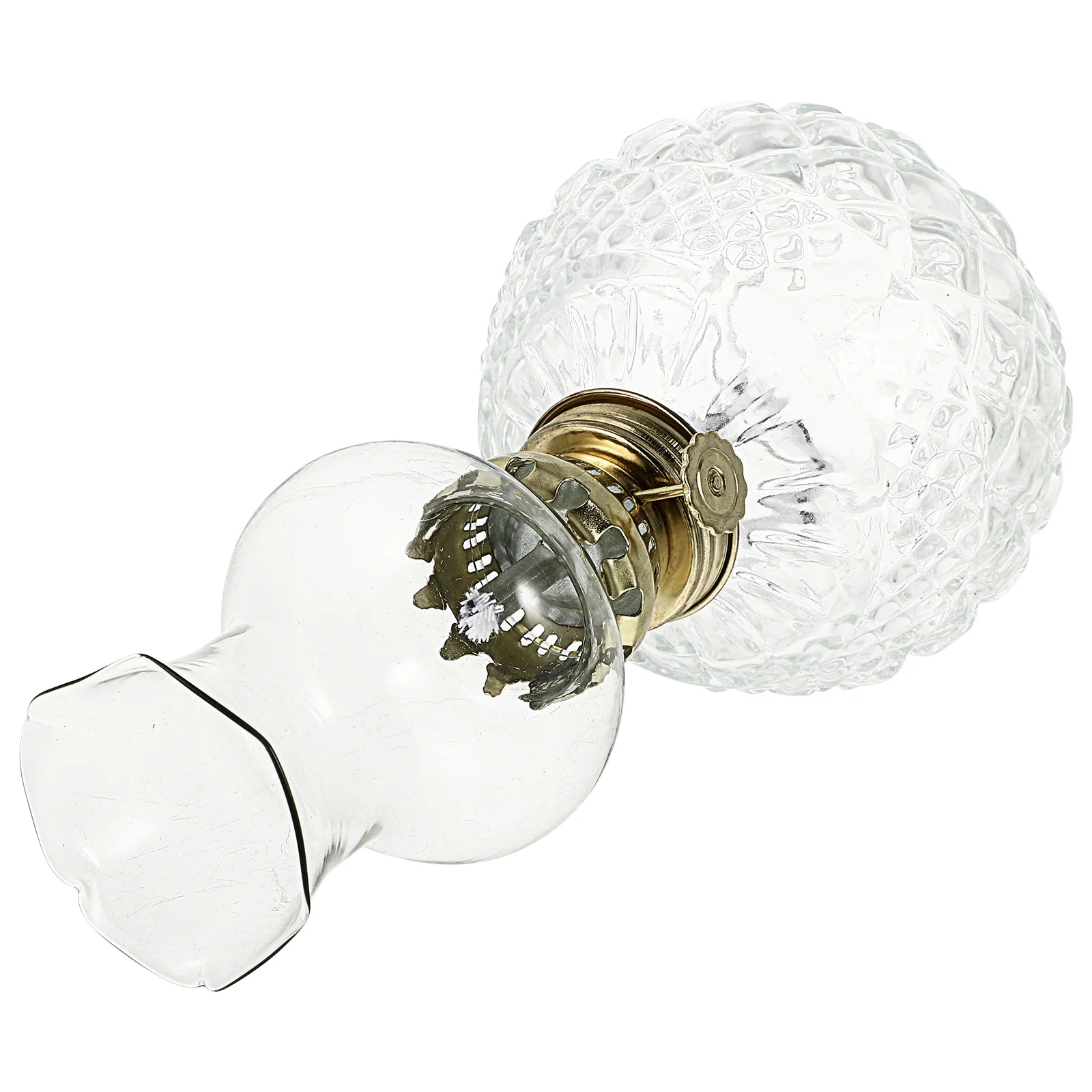 گلاس کیروسین لیمپ آئل لالٹین ونٹیج آؤٹ ڈور لالٹینز کور ریٹرو ہوم ہیٹر