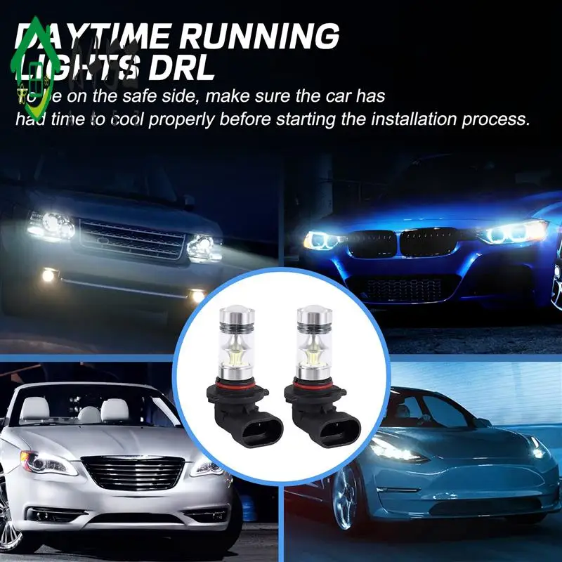 

A45Z-2X 6000K Супер Белый H10 9045 9145 9140 100 Вт 1200LM Светодиодная противотуманная фара Проектор для вождения DRL