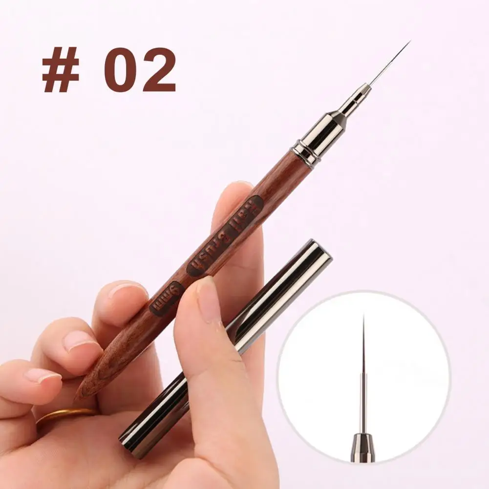 Nail Art Pen Nail Art Liner Set with Super Fine Brushes 6/9/12/15/18mm Diy Manicure Painting Pens Professional Nail Drawing