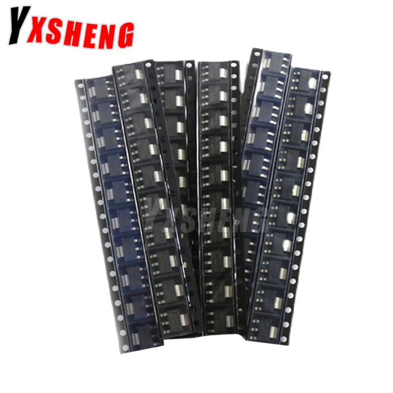 70PCS/lot AMS1117 Voltage Regulator Kit  smd 1.2V/1.5V/1.8V/2.5V/3.3V/5.0V/ADJ 1117 7 Values Each 10PCS Pack Sot-223 kit