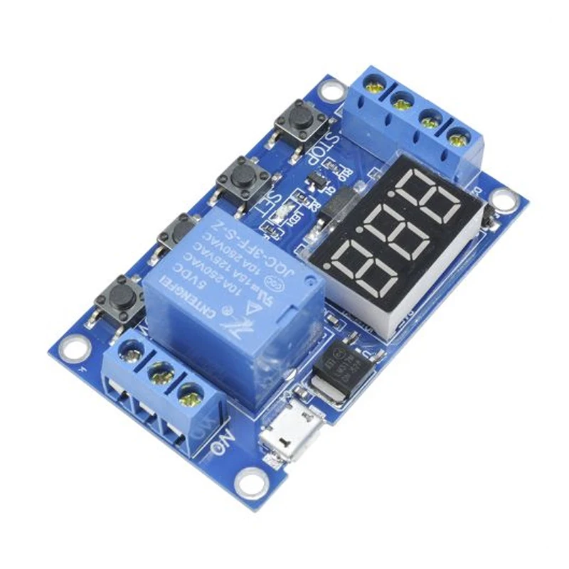 DC 6-30V Timer Relay 5V LED Display Automation Cycle Delay Controller Board Timer Control Off Switch Delay Time Relay Module