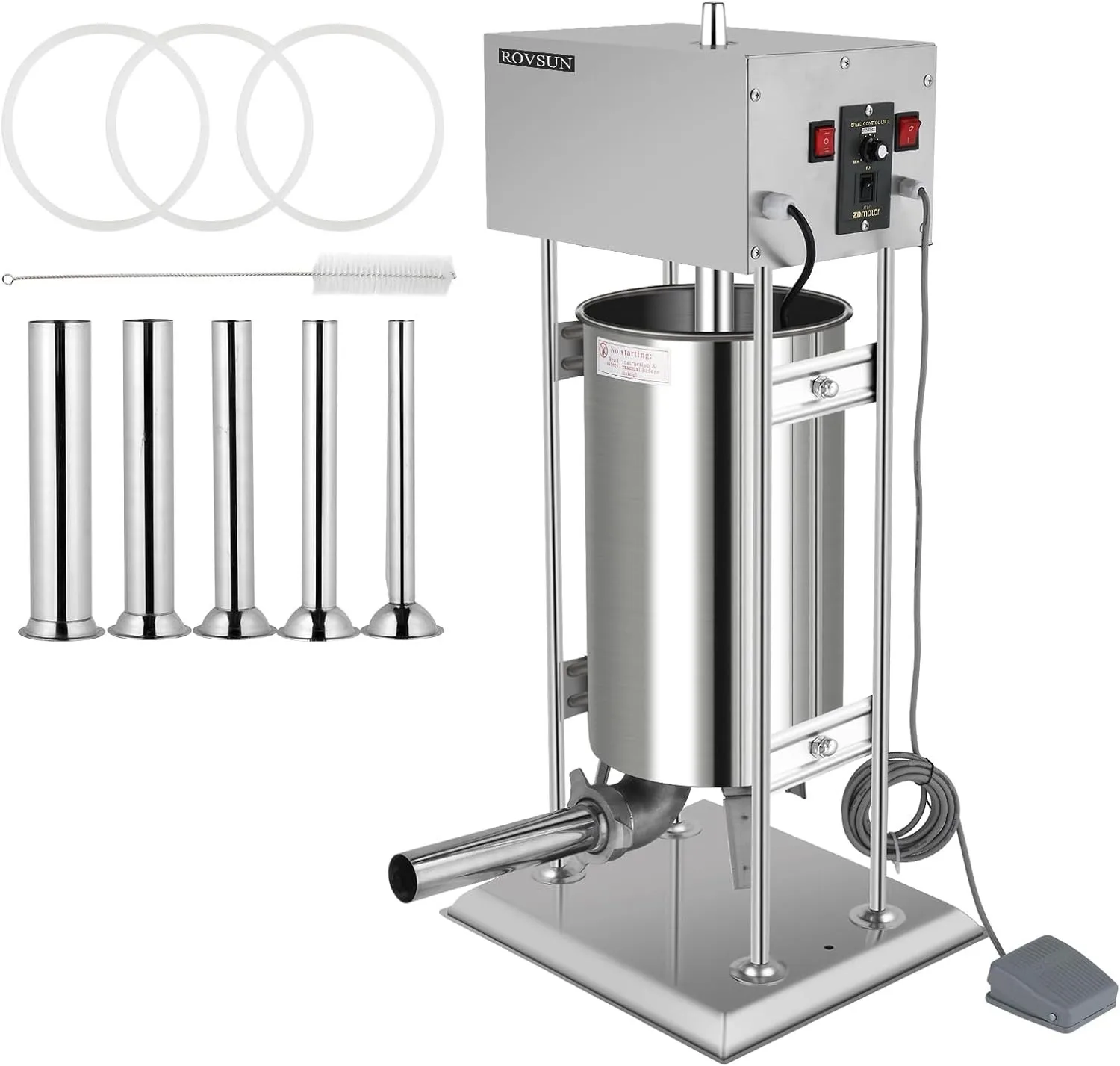 Commercial Electric Sausage Stuffer 10L Stainless Steel Meat Food Maker Machine