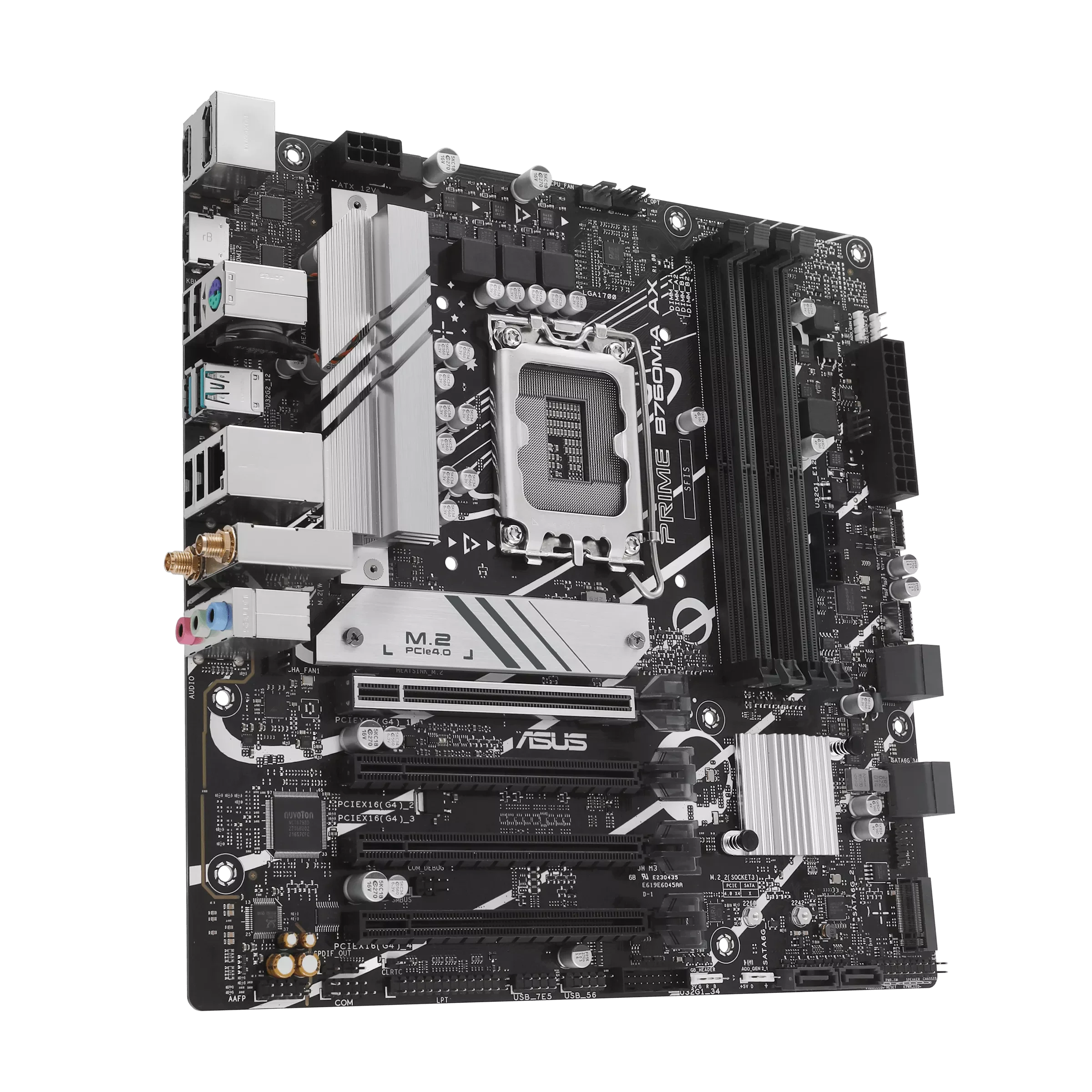 ASUS PRIME B760M-A AX 마더보드 소켓 LGA1700 CPU DDR5 7200+(OC) 메모리 칩셋 B760 MATX 메인보드 썸네일 4