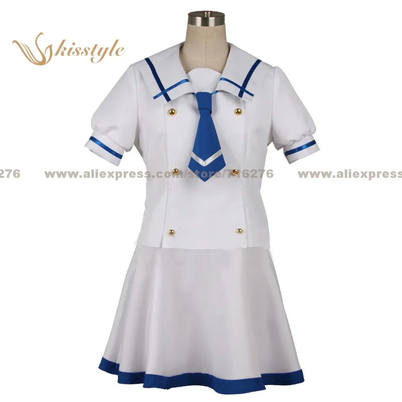 

Kisstyle Fashion Is the Order a Rabbit Chino Kafu White School Uniform COS Clothing Cosplay Costume,Customized Accepted