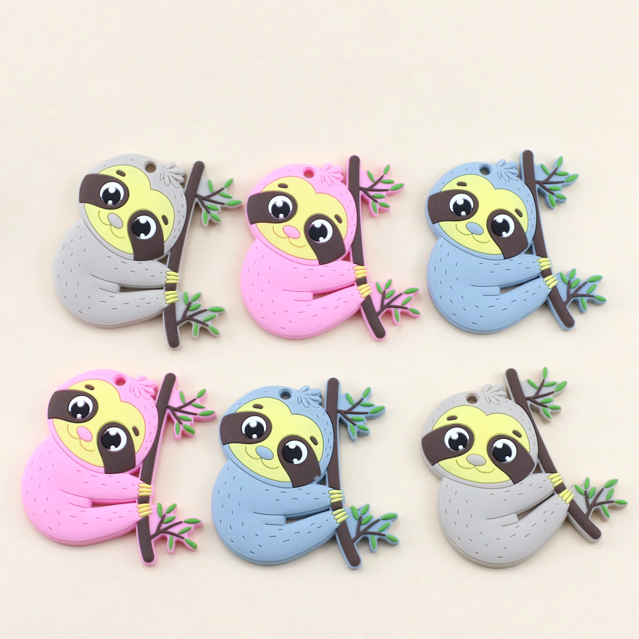 ของเล่นซิลิโคนทรงโคอาล่าการงอกของฟันสําหรับบดฟันเด็ก จับง่ายและของเล่นมือป้องกันอาหาร