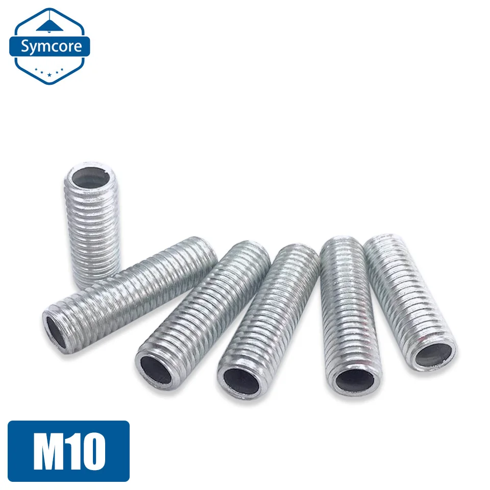 2 pezzi M10 tubo a dente cavo filettatura interna dado a vite cava distanza filettatura 1,5 mm diametro esterno 10 mm biella base fissa