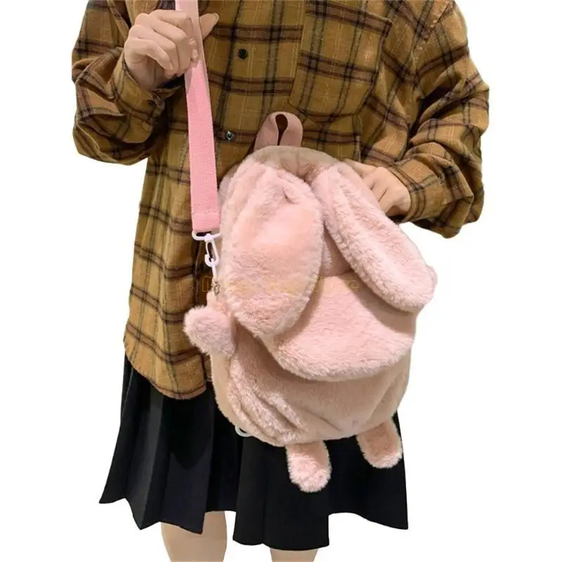 

X90D Versatile Backpack Plush School Bag Rucksack Daypack for Books Laptops and More