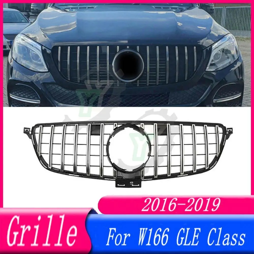 

Car Front Bumper Grille GT Style Racing Grill For Mercedes-Benz W166 GLE Class GLE350 GLE400 GLE500 2015 2016 2017 2018 2019