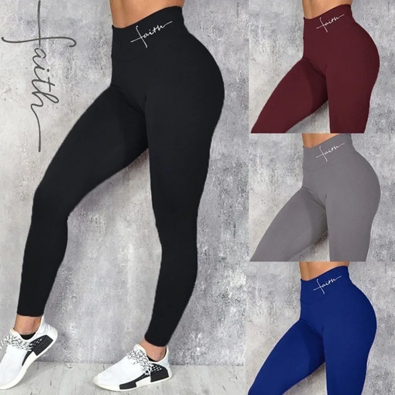 Women Yoga Leggings High Waist Exercise Sports Trousers Running Fitness Gym Leggings Hip Lifting Femme Pants