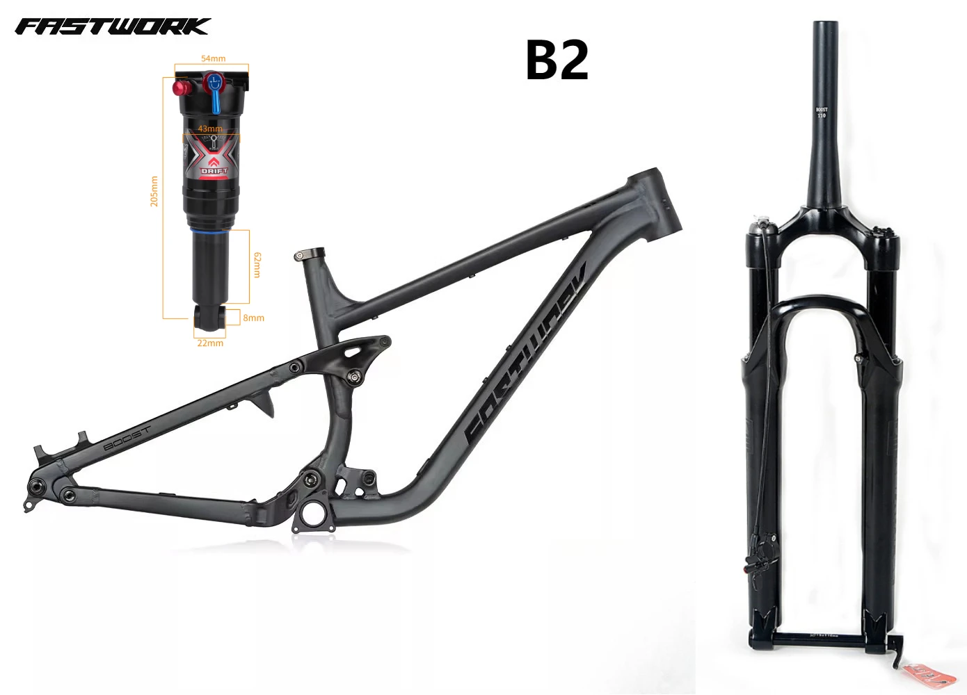 

2025 Popular B2 AM DH Aluminum Alloy Downhill Soft Tail Mountain Bike Frame 27.5/29Inch BOOST 148*12mm MTB Full Frame Suspension