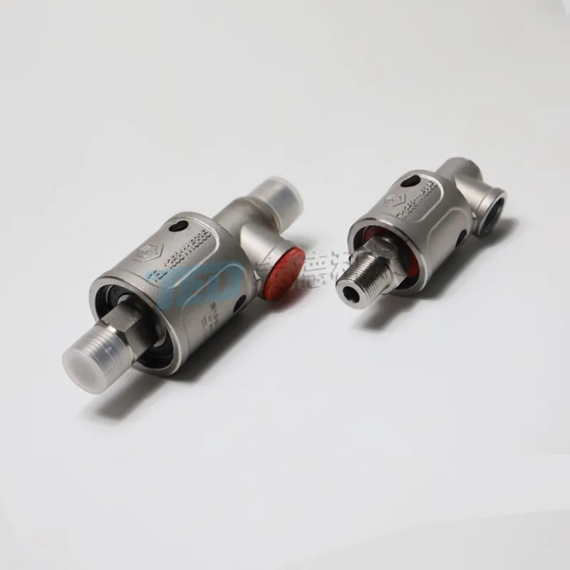 Supply external thread connection unidirectional bidirectional high-pressure rotary joint 304 stainless steel high-speed