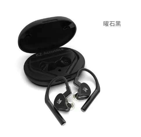 KZ E10 TWS earphone BT 5.0, Headset olahraga Hybrid dengan kontrol sentuh nirkabel 1DD + 4BA, peredam bising dan Bass