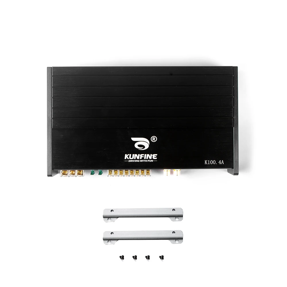 Car Audio Modification 100W Class AB 4 Channels Audio Power Amplifier Bass Power Amplifier Subwoofer Speaker