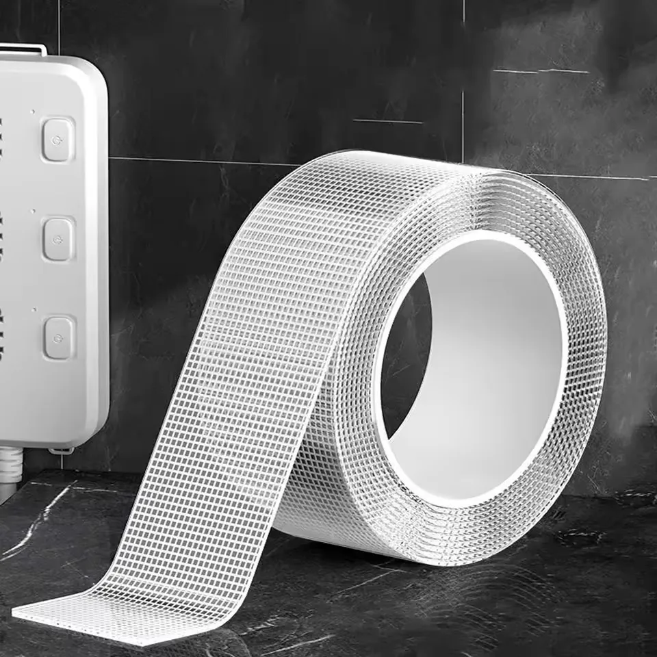 Neues Mesh-Nano-Klebeband, doppelseitiges Nano-Klebeband, wiederverwendbares, wasserdichtes, transparentes Nano-Klebeband, langlebiger