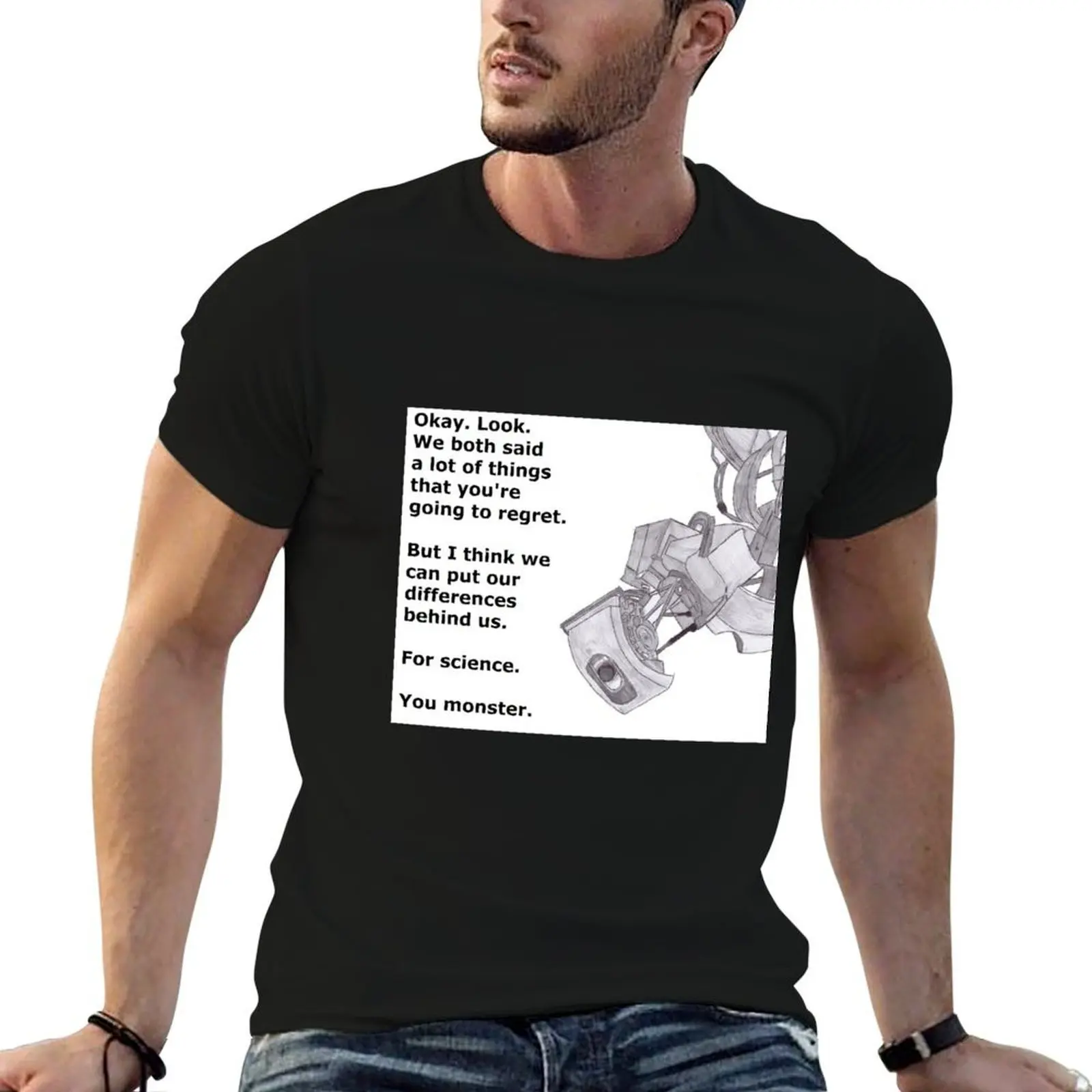 GLaDOS (Portal) T-Shirt Minimalist Graphic Tee Shirt