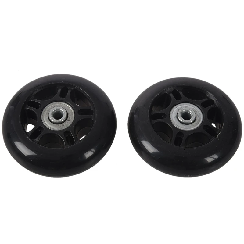 20Set 64X18mm Luggage Suitcase / Inline Outdoor Skate Replacement Wheels Black