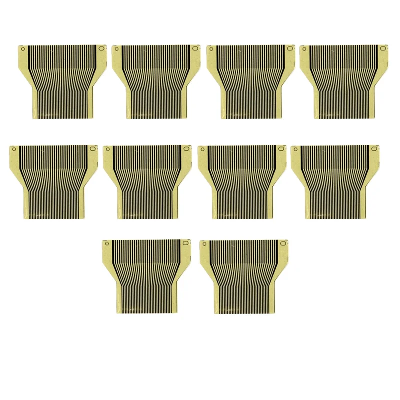 Superior-10Pcs Car Instrument Diagnostic LCD Screen Display Ribbon Flat Cable For VW Fox Golf G4 Ribbon Pixel Repair Connector