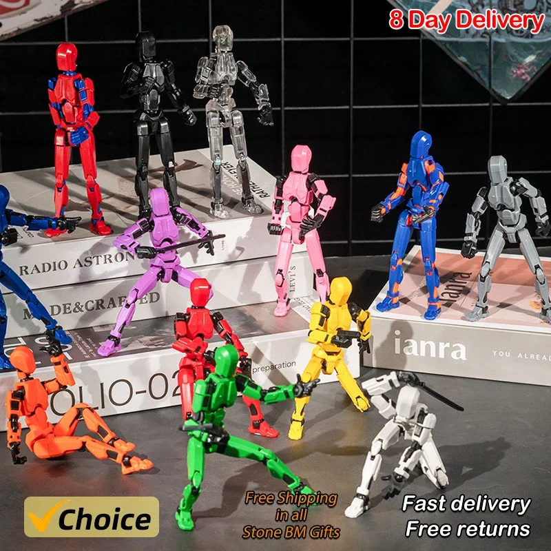 

20PCS Lucky 13 Joints Movable 3d Printable Multi-jointed Dolls Toys Decompression Artifacts Hand-do Robots