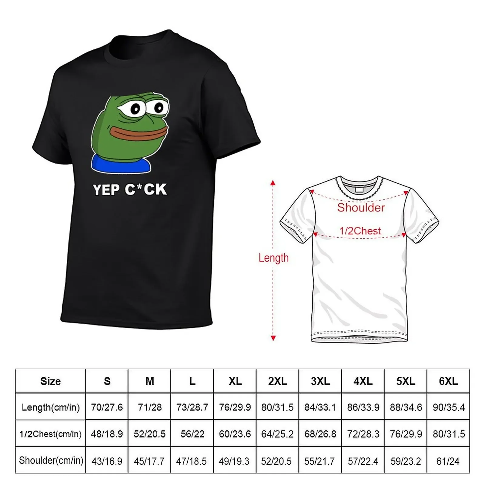 Футболка мужская с принтом аниме YEP Pepe C * CK-Белый контур