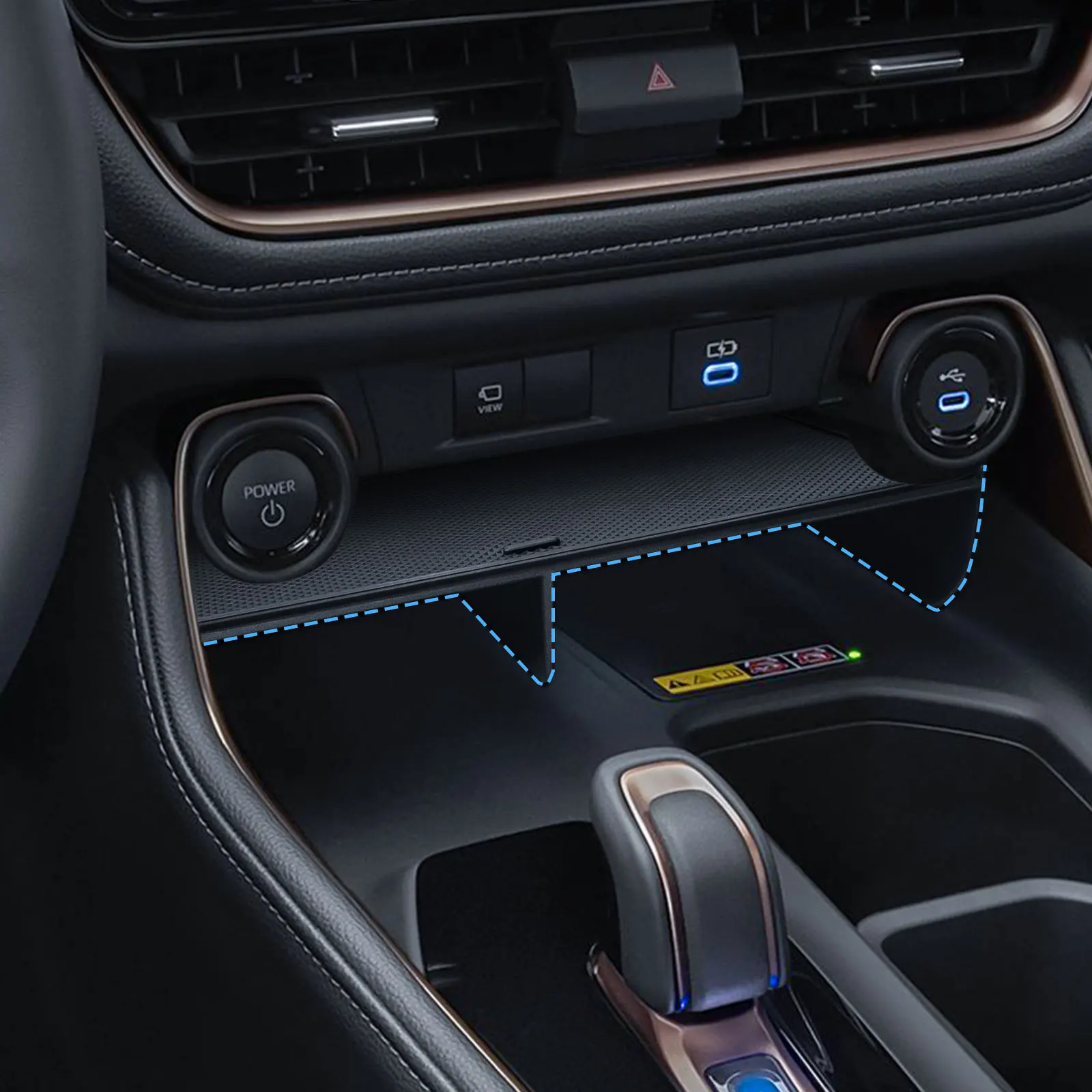 

Center Console Organizer for 2023 2024 2025 Toyota Grand Highlander Middle Center Console Insert Divider Tray Storage Car Box