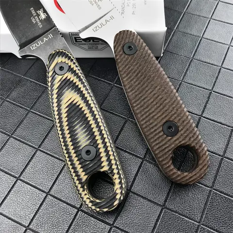 NY ESEE-Izula Fastbladskniv Djungelöverlevnadskniv D2-blad G10-handtag Utomhus EDC Camping Vandring Jakt Fickknivar 8 best sales knivar med fast blad - №8