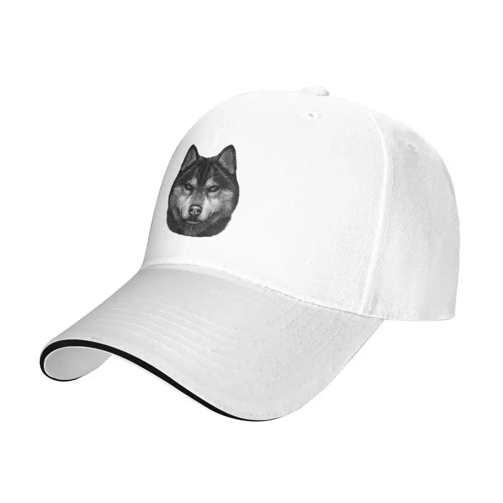 Siberian Husky Sandwich Baseball Hat Sports Truck Fashion Hip Hop Hat Spring Men's Outdoor Fitness Baseball Hat